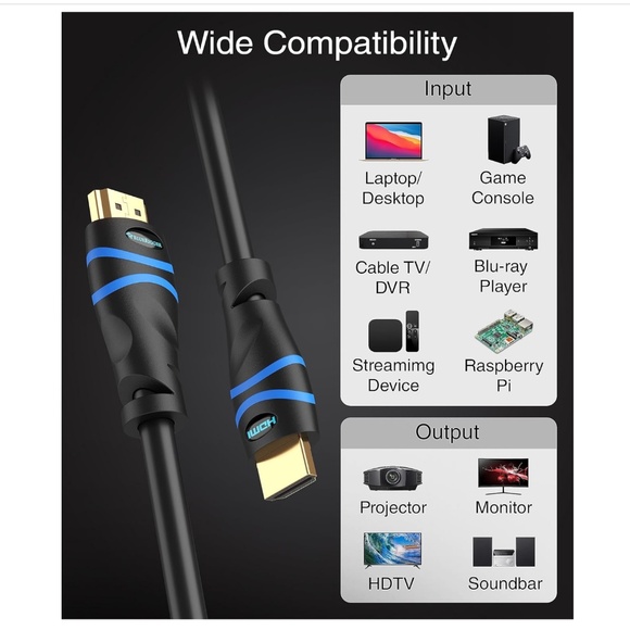 BlueRigger 4K HDMI Cable 30FT - Picture 11 of 16